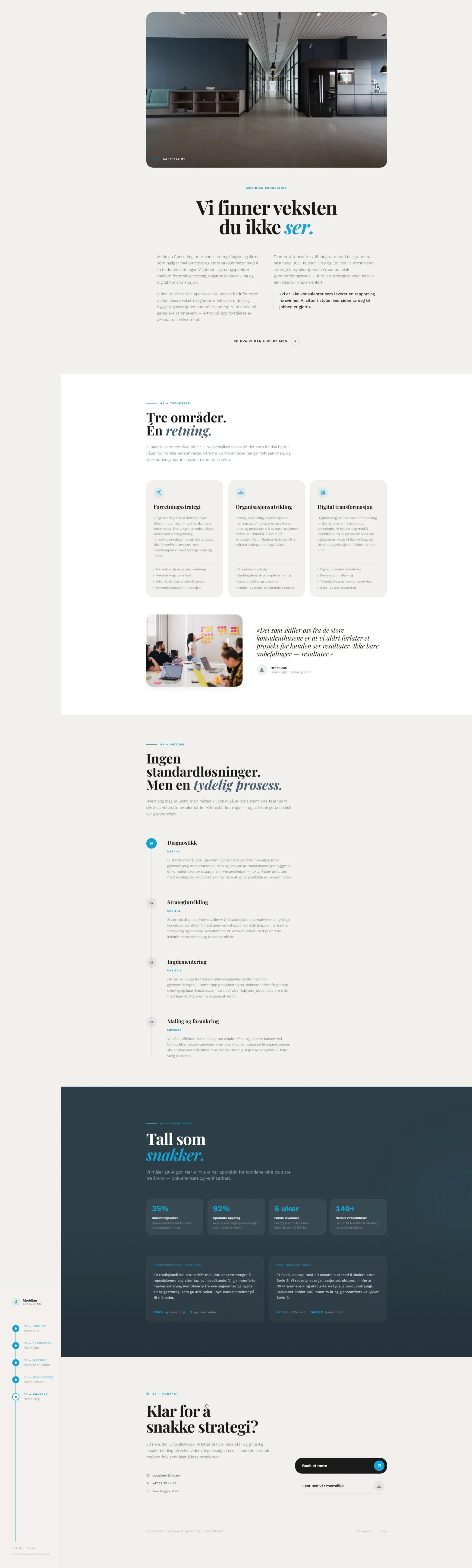Meridian Consulting, nettside